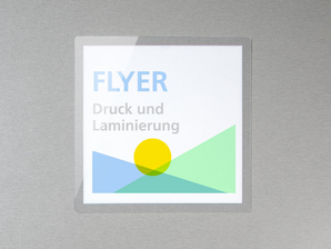 Flyer gedruckt und laminiert