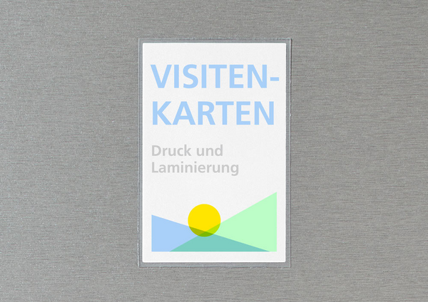 Visitenkarten laminiert