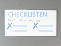 Checklisten Rezeptkarten laminiert