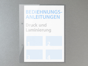 Bedienungsanleitungen laminiert